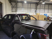 ISUZU D-MAX 2024- Interceptor Retractable Roller Shutter with Roll Bar in Black